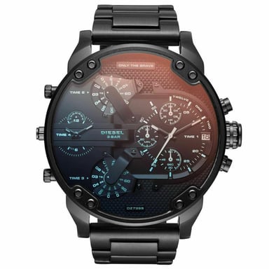 Diesel DZ7395 Mr Daddy 2.0 Zwart Roestvrij Staal Herenhorloge