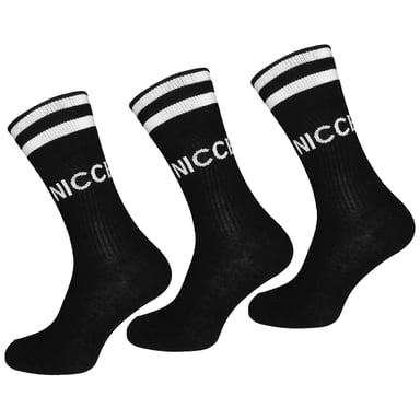Nicce 3-Pack Cavelette Sokken Heren Zwart