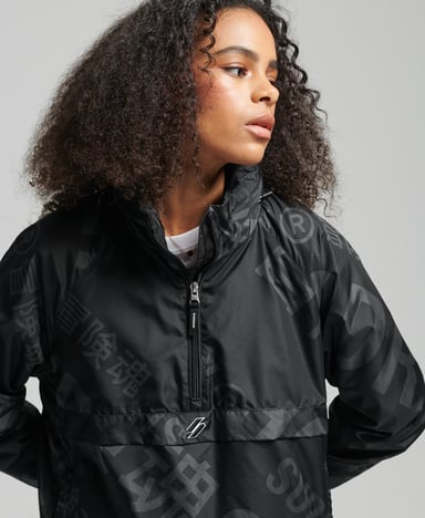 Superdry Code Essential jas met grafische print, voor over het hoofd
