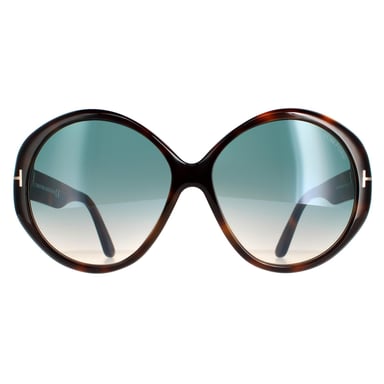 Tom Ford Butterfly Womens Blonde Havana Green Gradient FT0848 Terra zonnebril