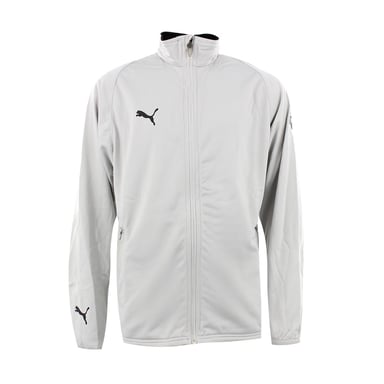Puma Lange Mouw Zip Up Grafisch Logo Lichtgrijs Kinder Track Jacket 650539 01