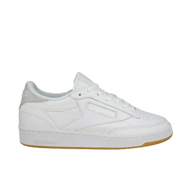 Reebok Club C 85 Diamond Lace-Up Wit Glad Leer Vrouwentrainers BD4427