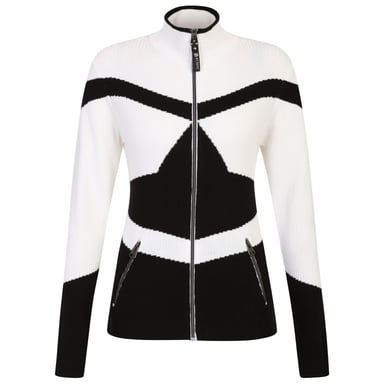 Dare 2B Dames/Dames Rocker Zip Sweater Top (Zwart/Wit)
