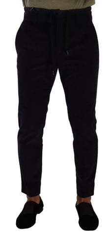 Donkere Skinny Corduroy Broek