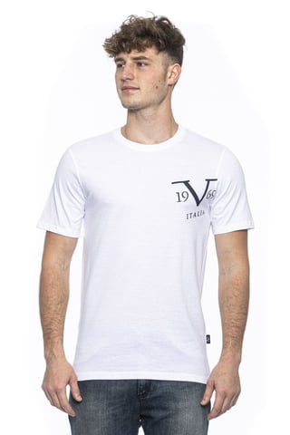 19V69 Italia Mens T-Shirt White Mike White