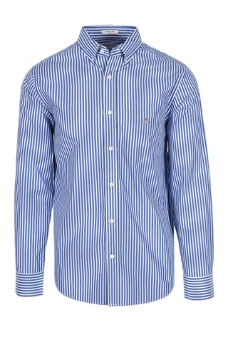 Gant Reg Poplin Stripe Shirt College Blue