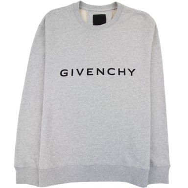 Givenchy Archetype slim-fit sweatshirt in lichtgrijs fleece