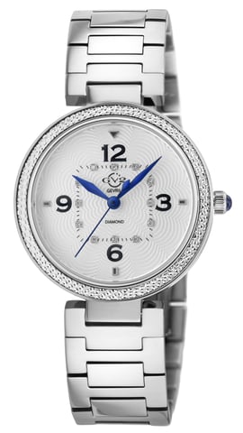 GV2 Dameshorloge Piemonte 14200B Zwitsers Quartz Two-Tone Roestvrij Staal Diamant
