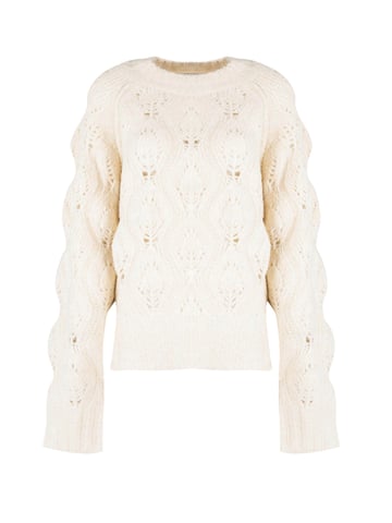 Silvian Heach stoppen Oversize Vrouw beige