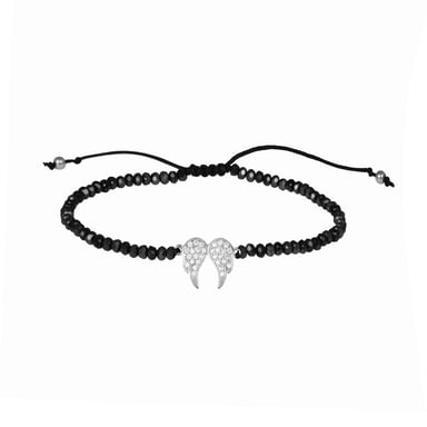 Luxenter armband, puur 925 sterling zilver en gerhodineerd met glanzende zirkonia's