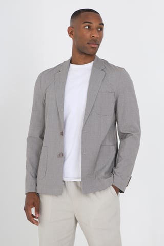 Light Grey 'Canterbury' Check Blazer