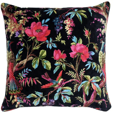 Paoletti Paradise Tropisch Velvet Vierkante Kussenhoes