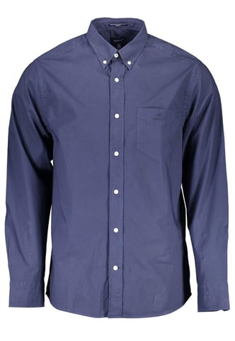 Gant Heren Blauw Katoenen Overhemd
