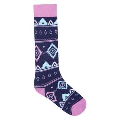Dare 2B Fair Isle naadloze kindersokken (Orchidee/Maanlicht Denim)