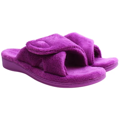 Vionic Relax Terry Slippers Paars voor dames