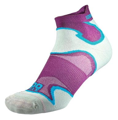 1000 Mile - Dames Dubbele Laag Fusion Enkel Hardloopsokken met Padding - Paars / IJsvogel