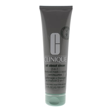 Clinique All About Clean 2-in-1 Houtskoolmasker + Scrub 100 ml