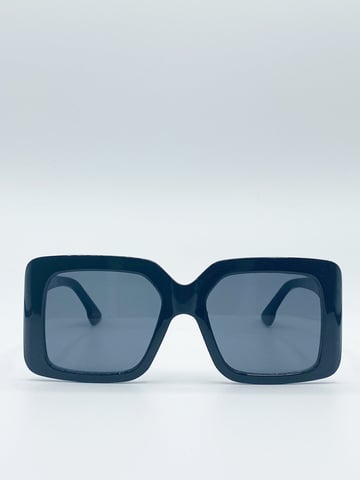 Oversized Plastic Frame Square Sunglasses