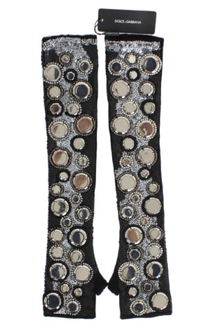Kasjmier handschoenen met pailletten