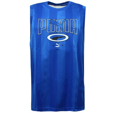 Puma 90s Retro Tank Top Casual Grafisch Vest Blauw - Heren