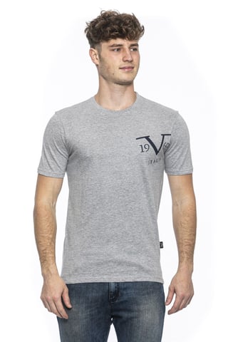 19V69 Italia Mens T-Shirt Mike Grey
