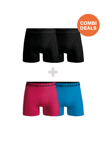 Muchachomalo Heren Boxershorts - 2+2 Pack - Mannen Onderbroeken