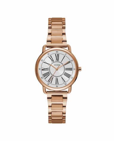 Guess Dameshorloge Kwarts Roze Goud