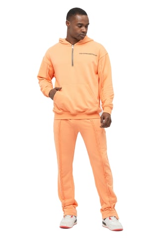 Tom Barron Heren trainingspak met kwart rits, oversize