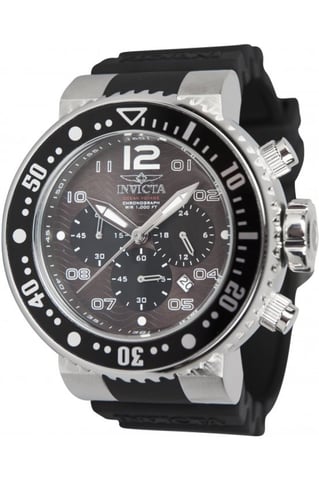 Invicta Pro Diver 26732 Heren Horloge - Quartz Uurwerk - Roestvrij Staal met zwarte Wijzerplaat - 52mm