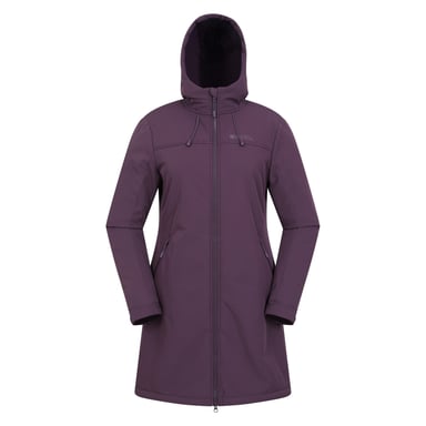 Mountain Warehouse Dames/Dames Fern Longline Zachte Shell Jas (Paars)