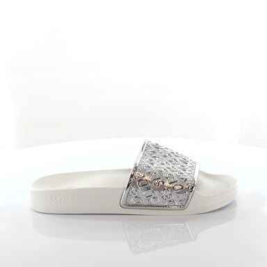 Slydes Sky Dames Wit/Zilver Sliders