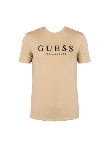 Guess T-Shirt Leo Mannen beige