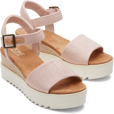TOMS Diana Nylon Ballet Roze Dames Sleehakken