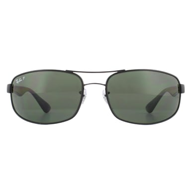 Rayban Zonnebril 3445 Zwart Groen Gepolariseerd 002/58 64 Mm