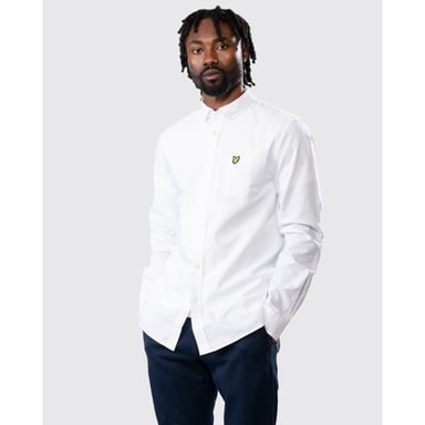Lyle & Scott Regelmatig fit lichtgewicht Oxford -shirt in Wit