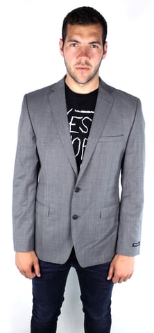 French Connection 55BAP Savings Sharkskin grijze jas