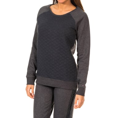 Dames sweatshirt met lange mouwen en boothals 1487904709