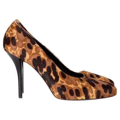 Balenciaga Luipaardprint Pumps in Multicolor Ponyhaar