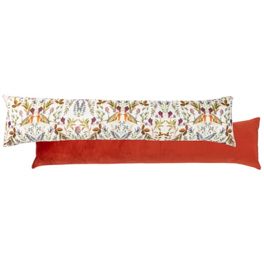 Evans Lichfield Mirrored Robin Watercolour Printed Velvet Draught Excluder