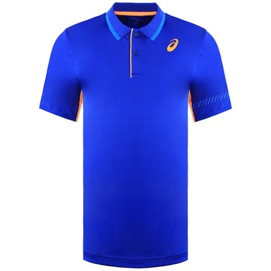 Asics Logo Heren Blauw Padel Poloshirt