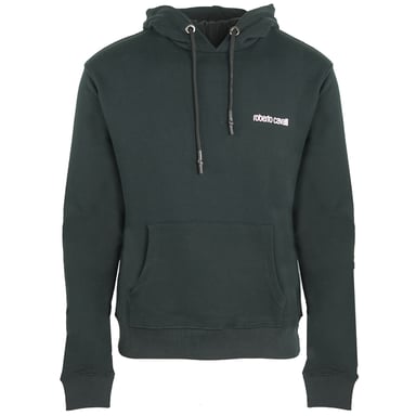 Roberto Cavalli zwarte hoodie met luipaardlogo