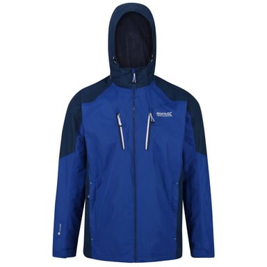 Regatta Heren Calderdale III Waterdicht Jasje Met Verborgen Kap (Nautisch blauw/donker denim)