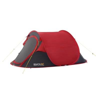 Regatta Groot Buitenshuis Malawi 2 Man Pop Up Tent (Peper/Grijs)