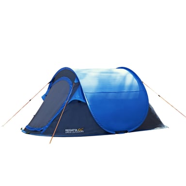 Regatta Groot Buitenshuis Malawi 2 Man Pop Up Tent (Blauw/Zeegrijs)