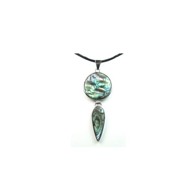 Geometrische hanger met abalone
