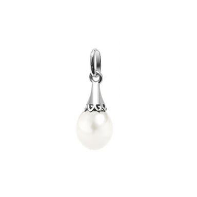 925/1000 sterling zilveren hanger met witte zoetwaterparel