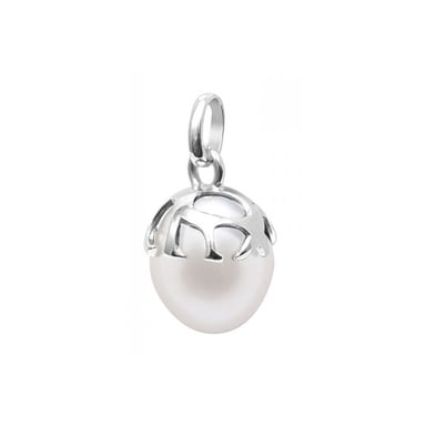 925/1000 sterling zilveren hanger met witte zoetwaterparel