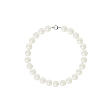 Damesarmband met witte AA-zoetwaterparels en 750/1000 witgouden sluiting
