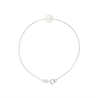 750/1000 witgouden armband met witte zoetwaterparels in AA-kwaliteit