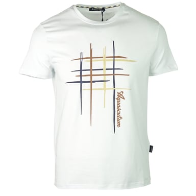Aquascutum wit T-shirt met ronde hals